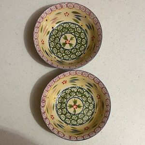 Colorful Temp-tations by Tara Old World Bowls - Set of 2 - Confetti Pattern